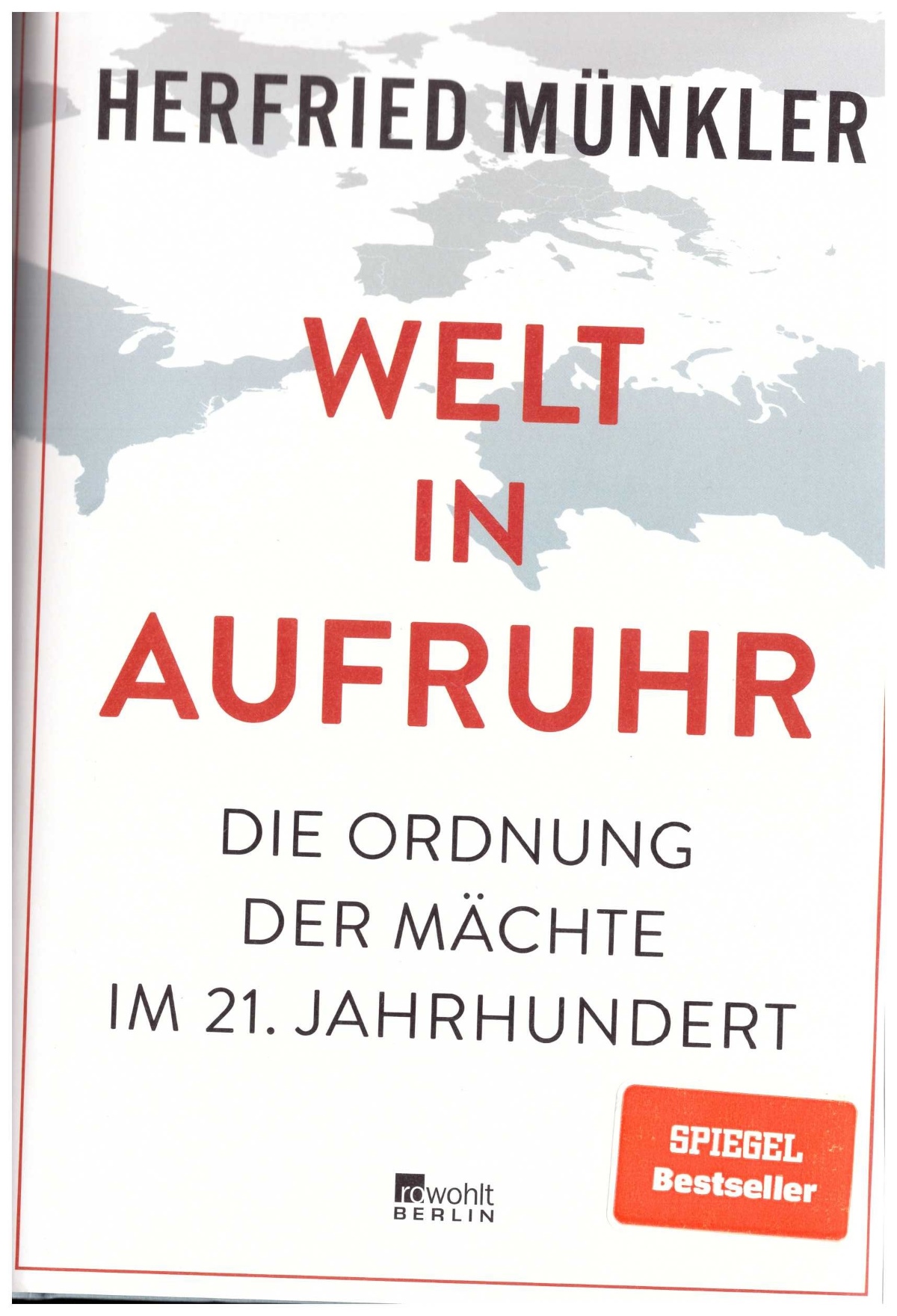 Cover Herfried Münkler "Welt in Aufrur"